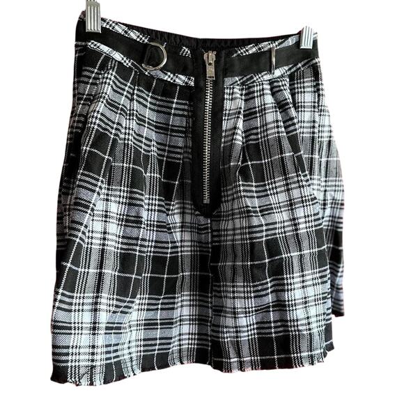 Womens Skirt Size XS Plaid Punk Cosplay Office Siren Concert Festival Summer - Picture 4 of 8